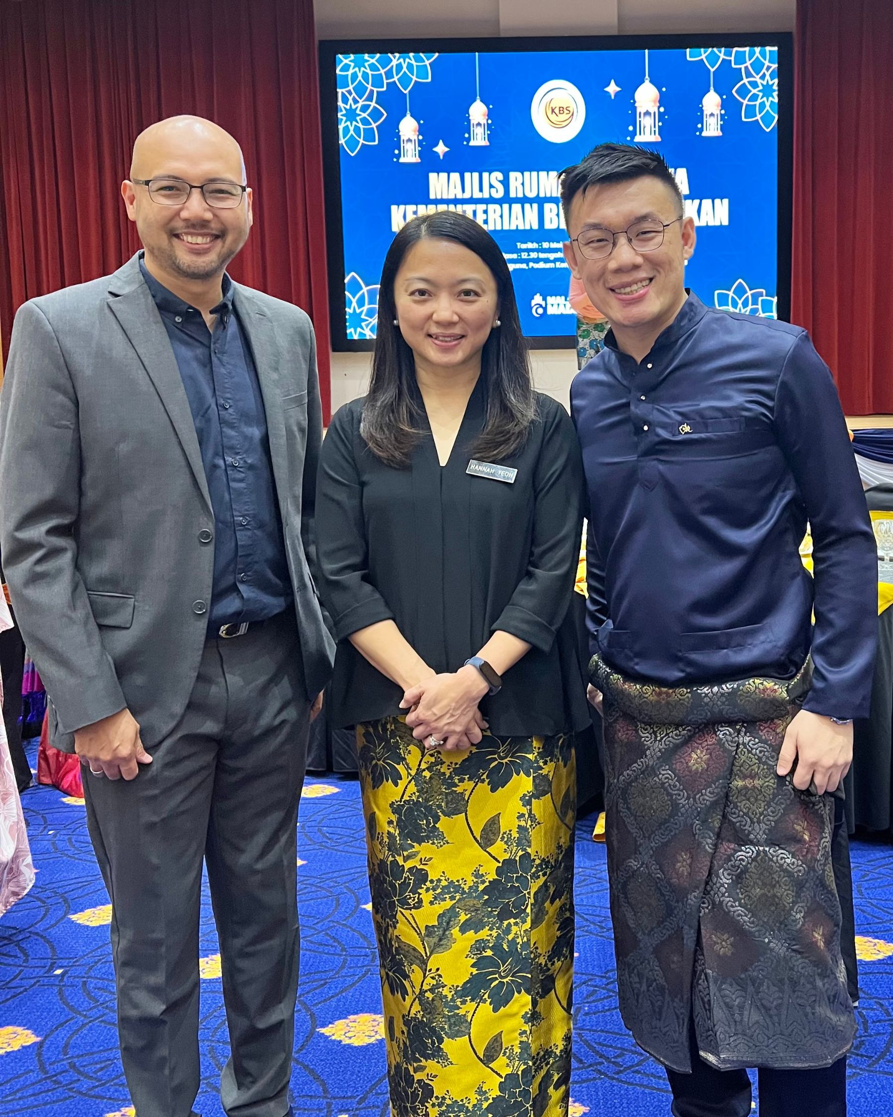 Samuel Siew with public-sector partners supporting youth and sports development in Malaysia
